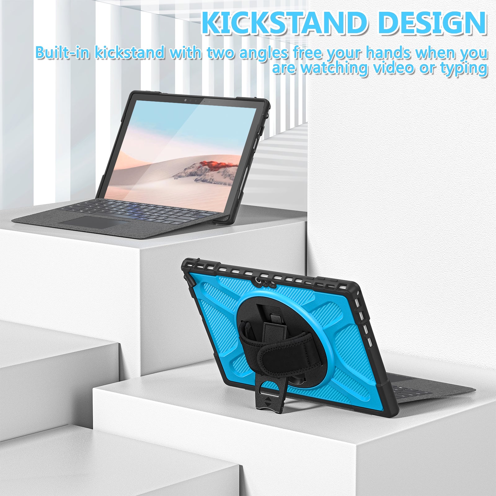Pirate King Surface Pro 7 Case Heavy Duty Hybrid Protection