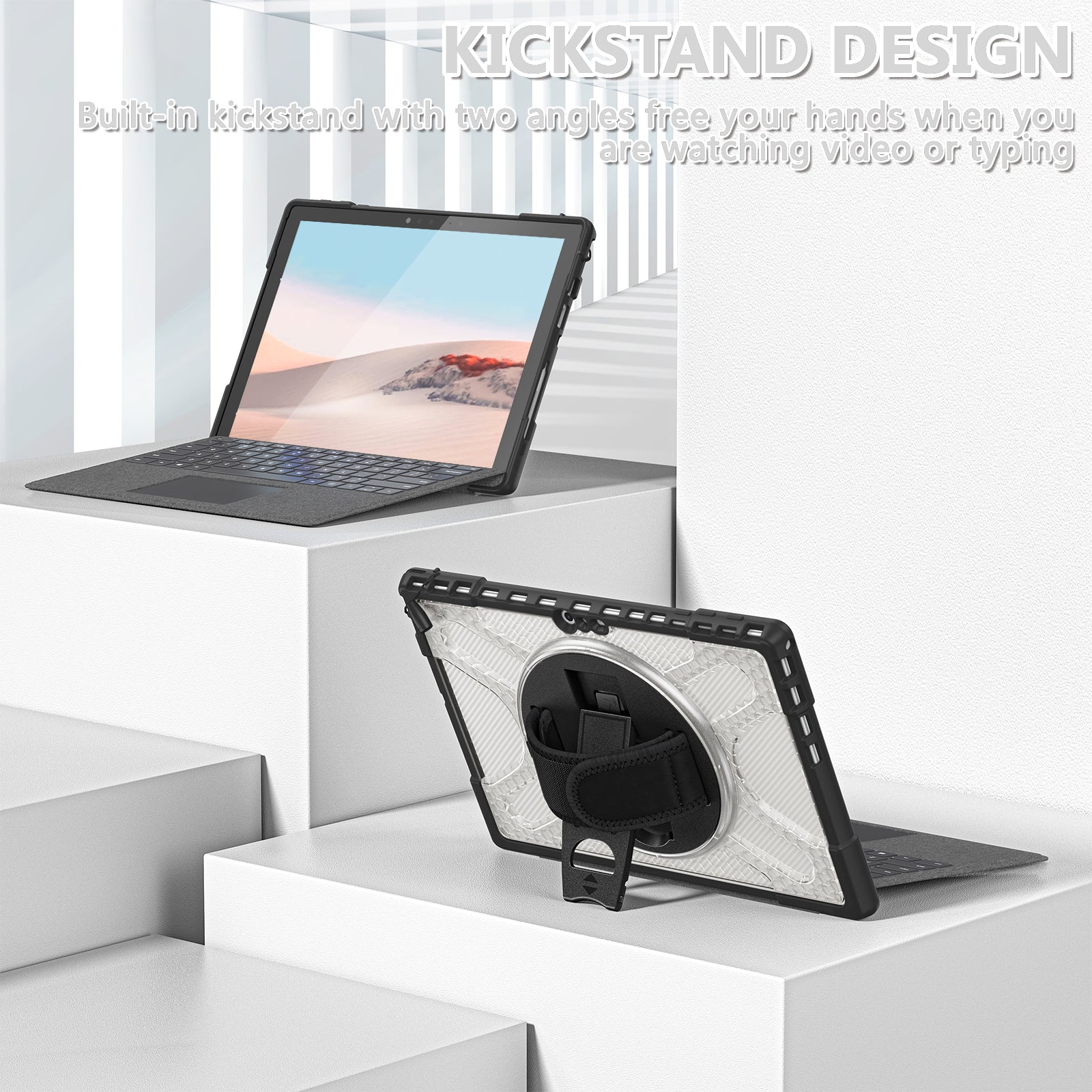 Pirate King Surface Pro 7 Plus Case Heavy Duty Hybrid Protection
