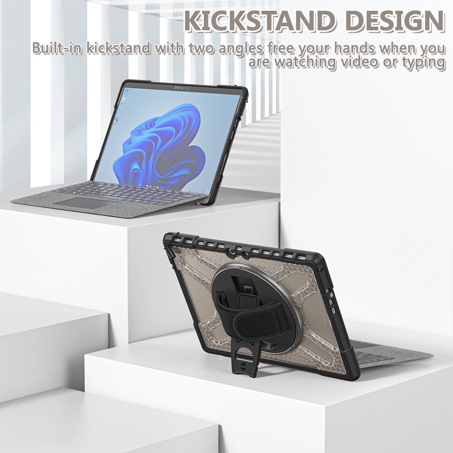 Pirate King Surface Pro 8 Case Heavy Duty Hybrid Protection