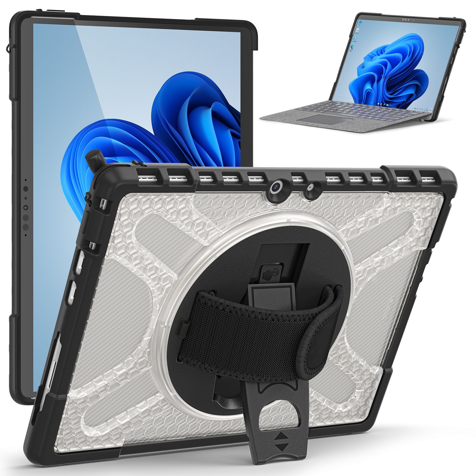 Pirate King Surface Pro 8 Case Heavy Duty Hybrid Protection