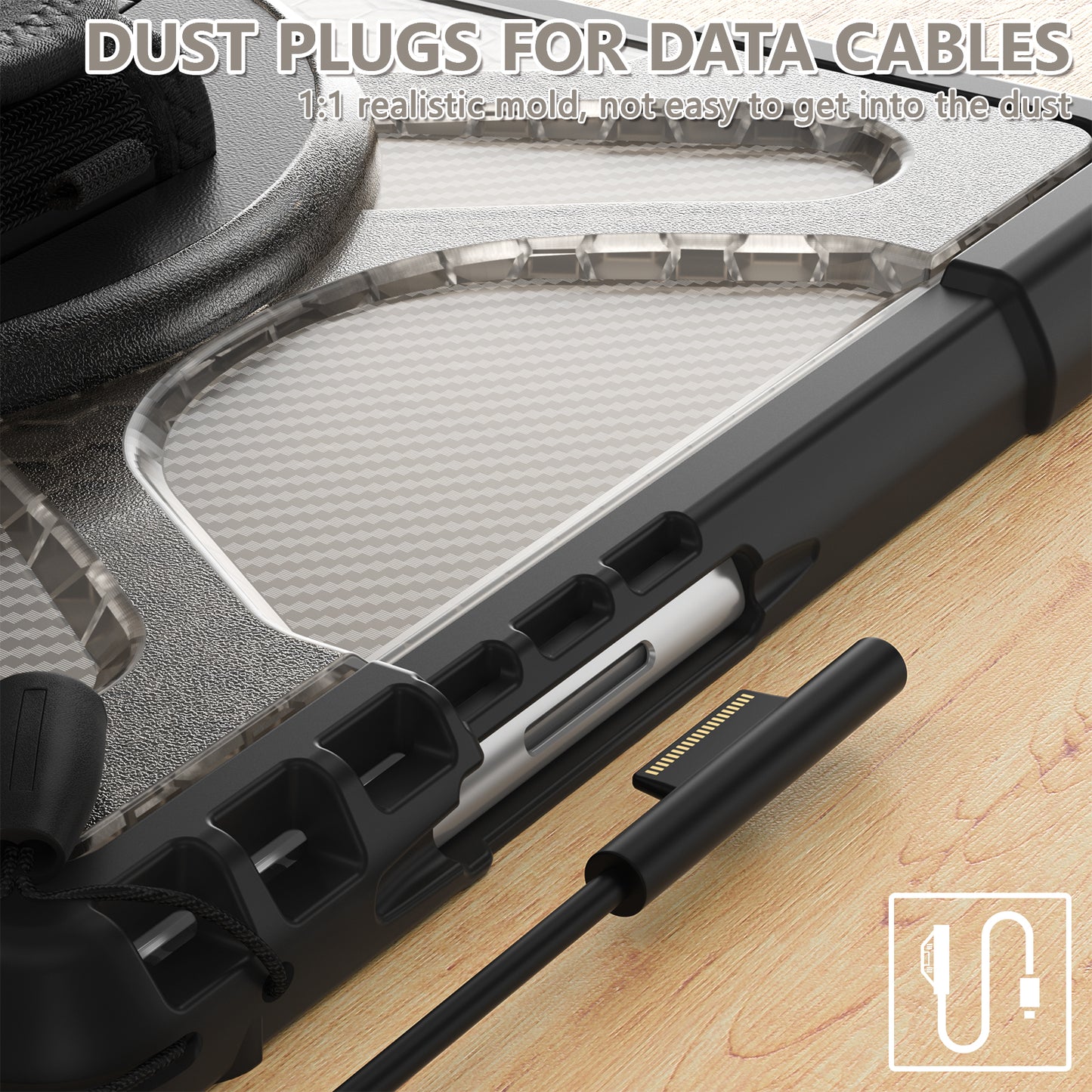 Pirate King Surface Pro 9 Case Heavy Duty Hybrid Protection