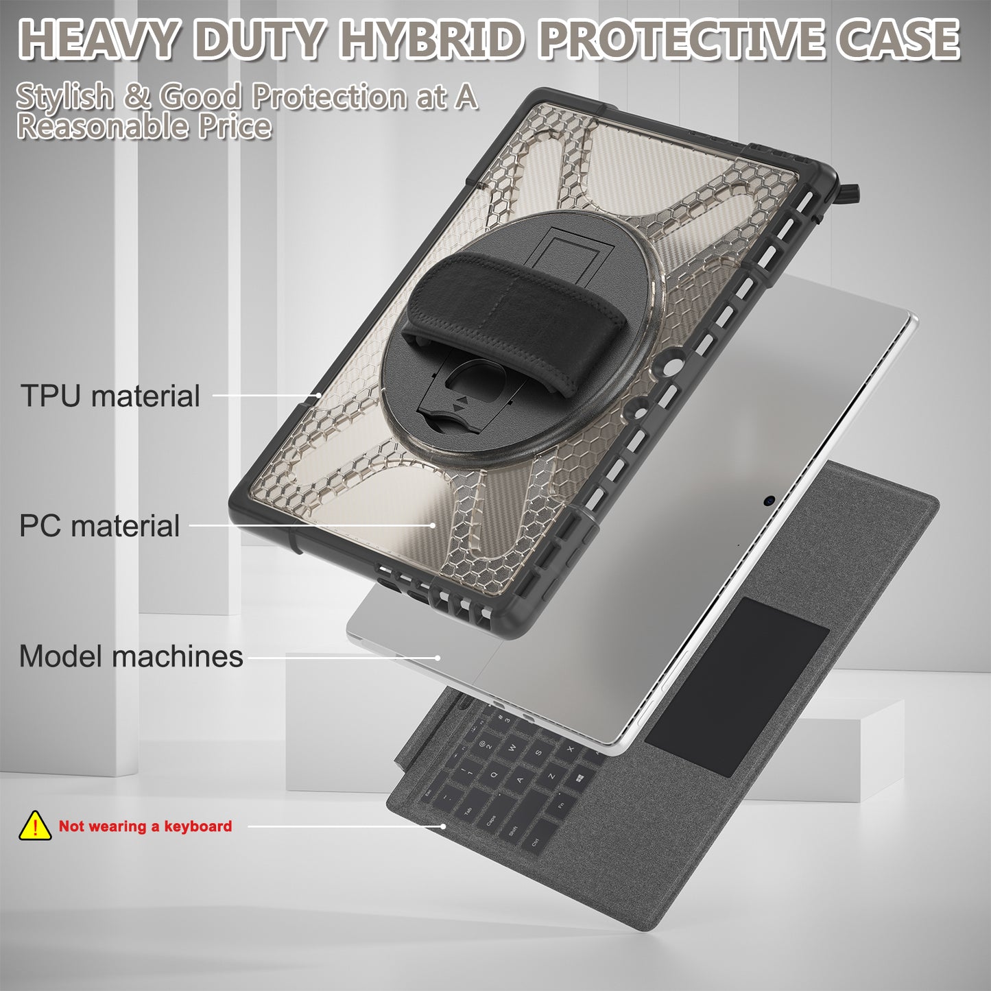 Pirate King Surface Pro 9 Case Heavy Duty Hybrid Protection