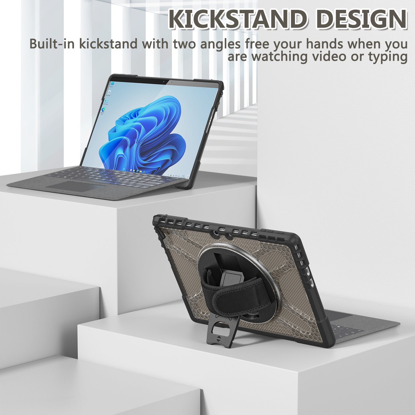 Pirate King Surface Pro 9 Case Heavy Duty Hybrid Protection