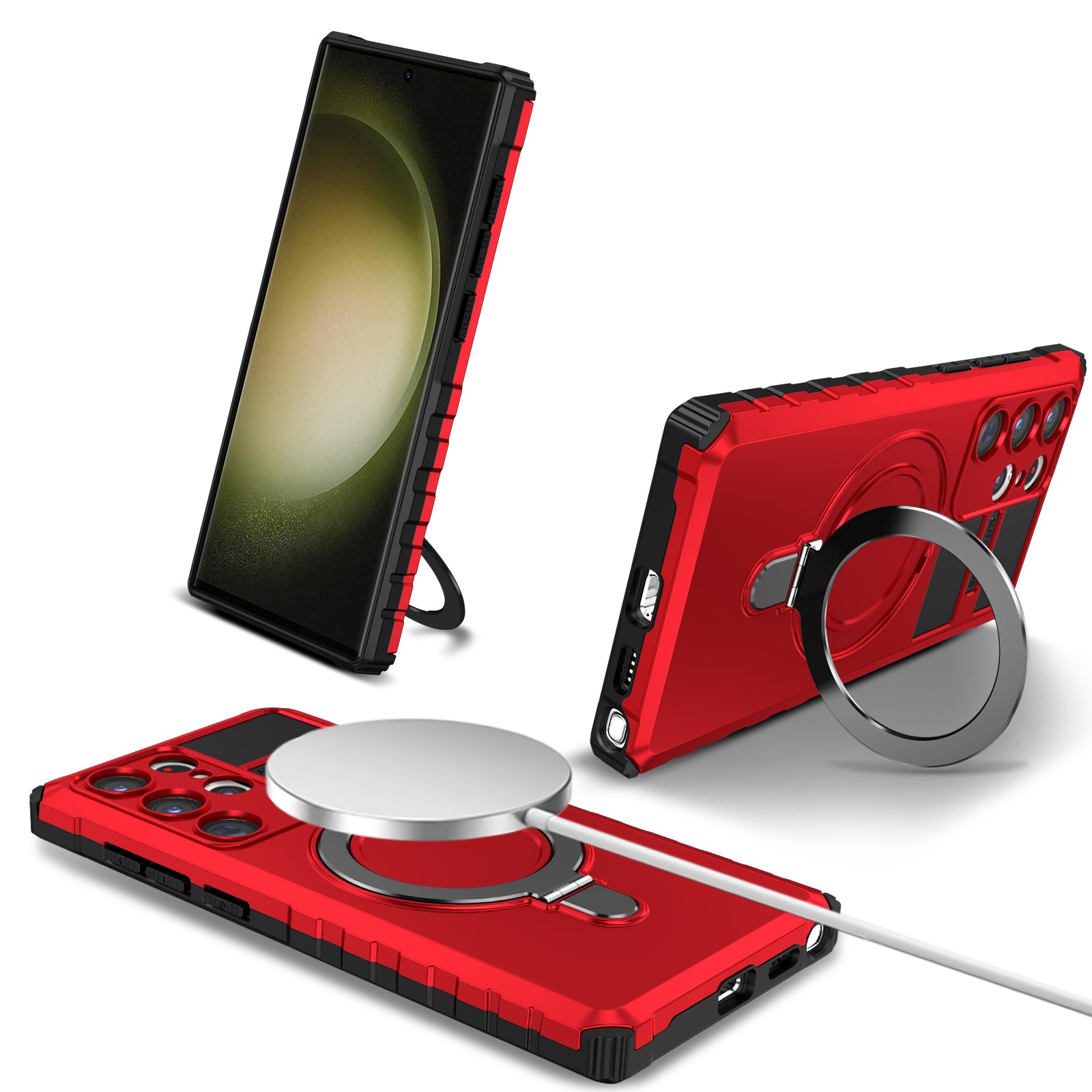 Pivot Magnet 360 Ring Stand Galaxy S23 Ultra Protective Case