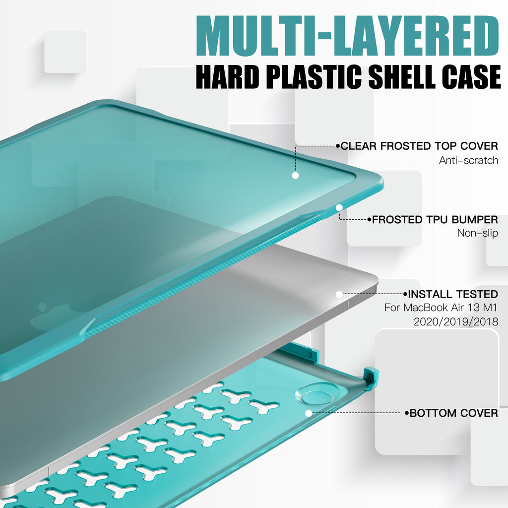 Popeye Matte Clear MacBook Air 13" Case 2020 Full Body Protection