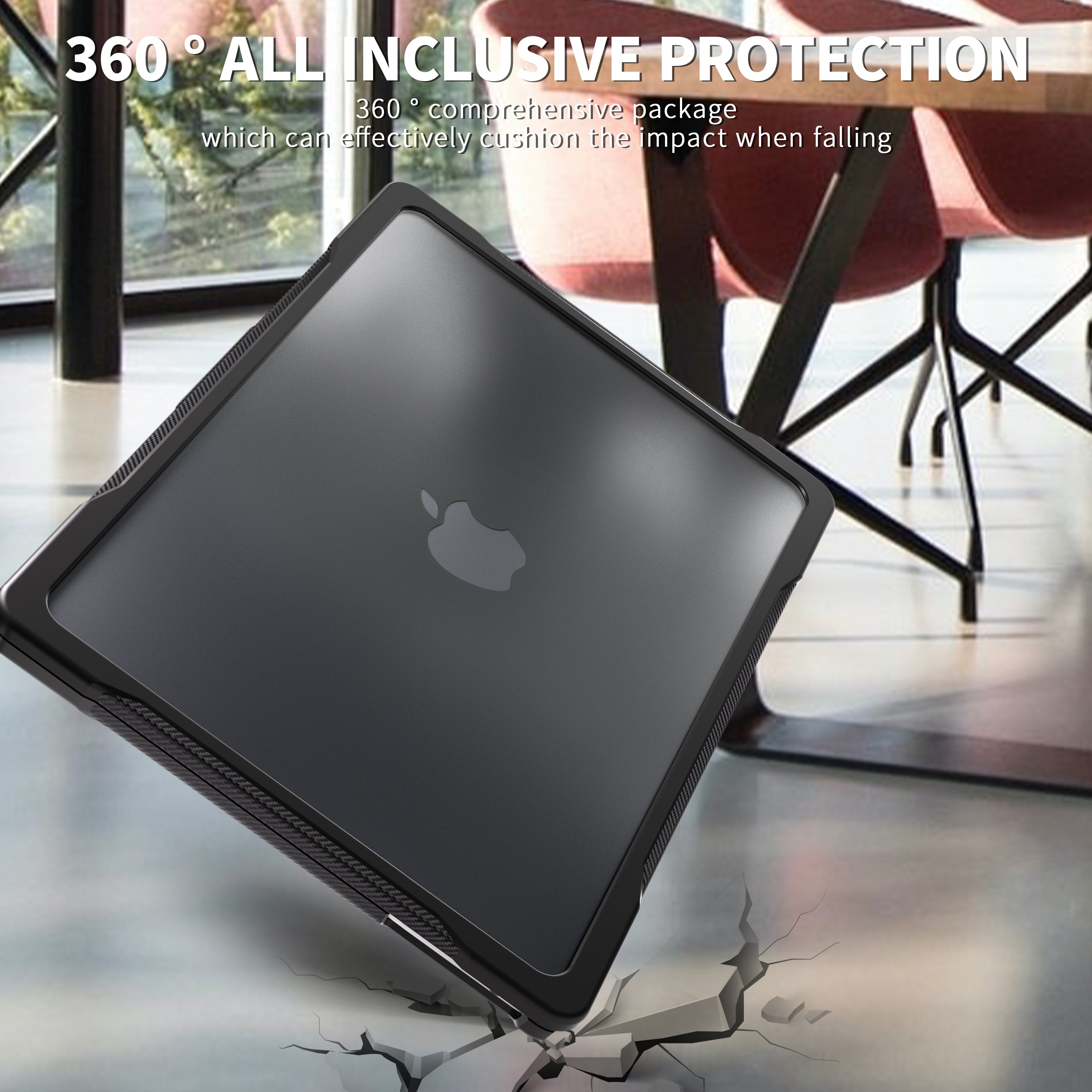 Popeye Matte Clear MacBook Air 13" Case 2026 Full Body Protection