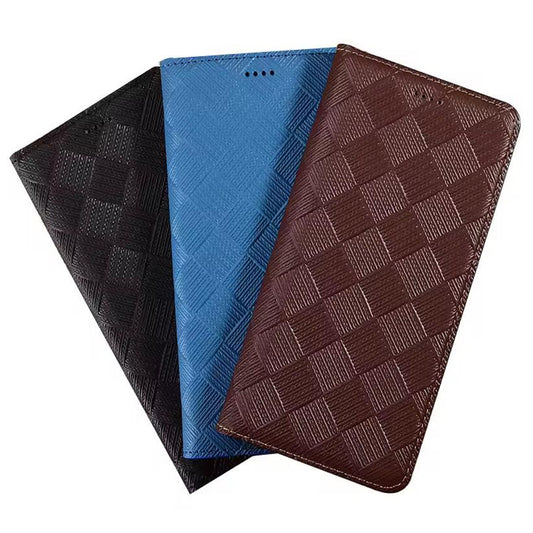 premium-flip-wallet-woven-iphone-17-genuine-leather-case-1