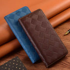 premium-flip-wallet-woven-iphone-17e-genuine-leather-case-6