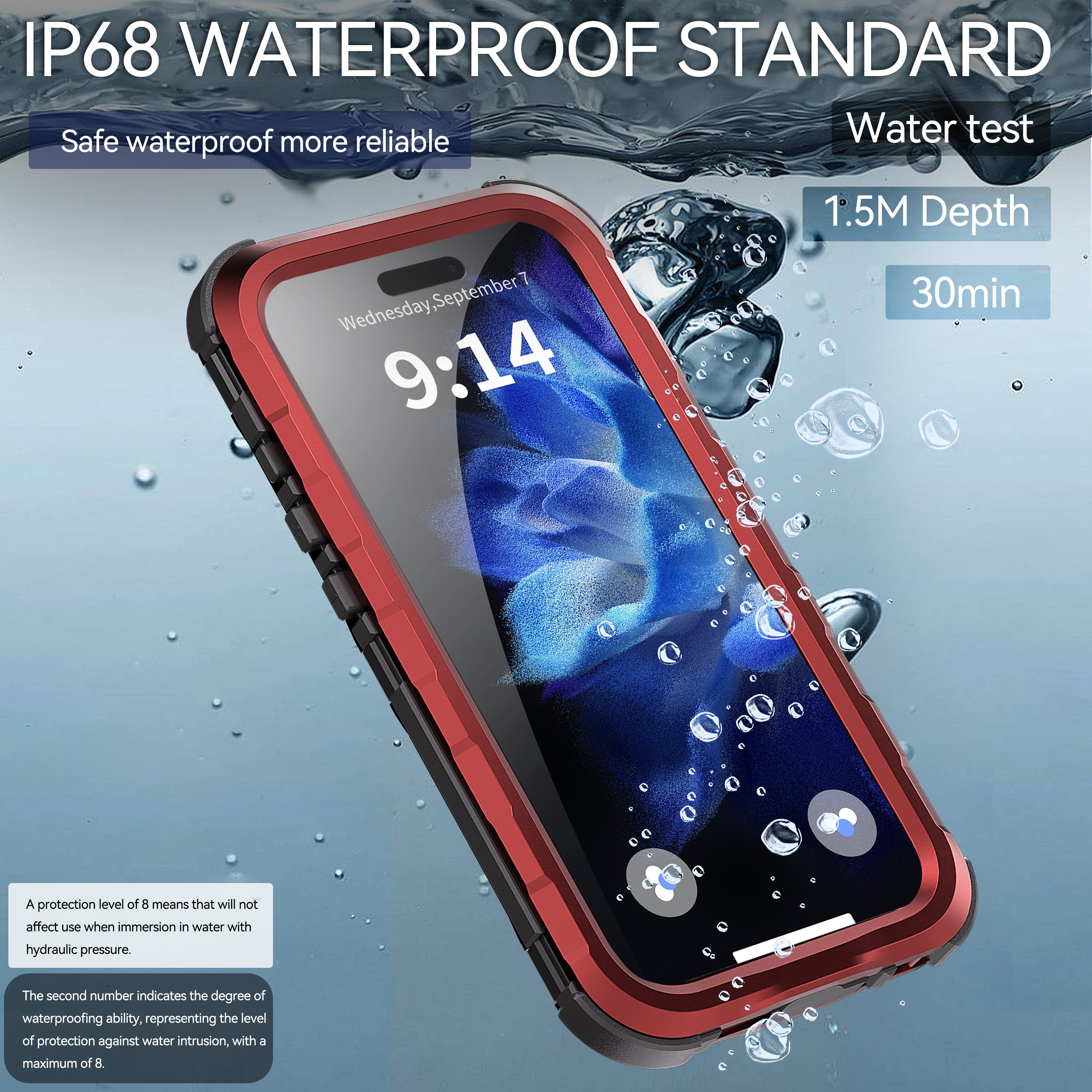 Ultramarinelife-video-metal-magsafe-charging-iphone-15-pro-max-waterproof-case