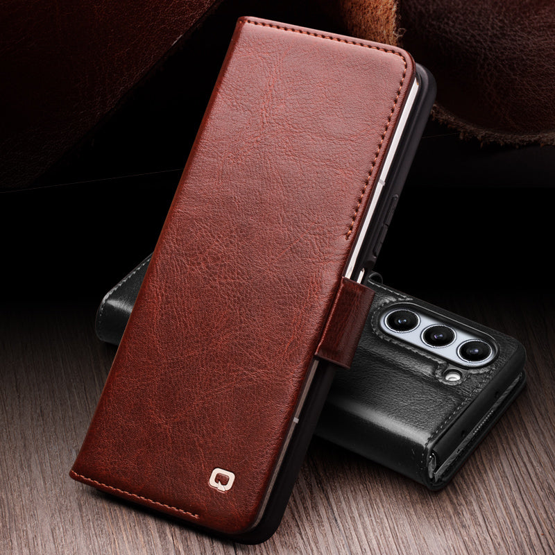 qialion-buckle-stand-real-leather-galaxy-z-fold5-wallet-case_1