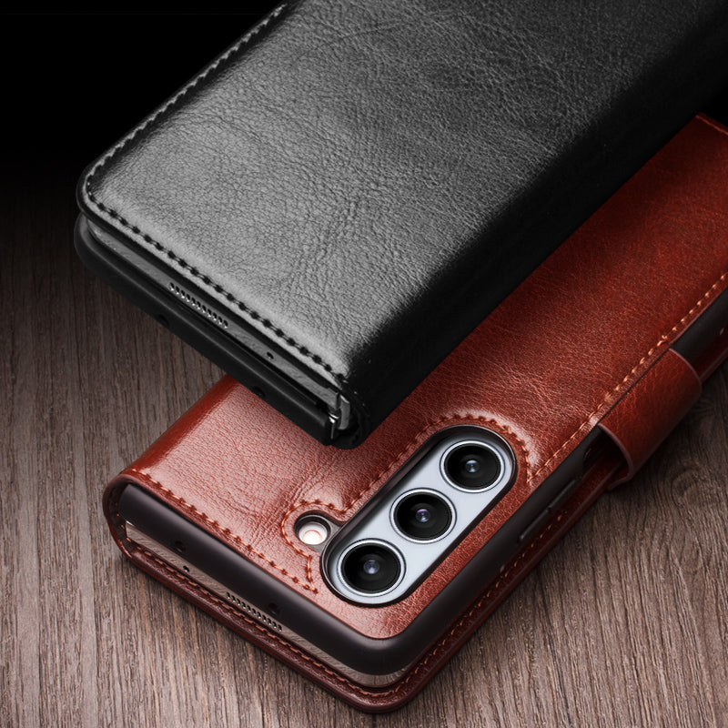 qialion-buckle-stand-real-leather-galaxy-z-fold5-wallet-case_2