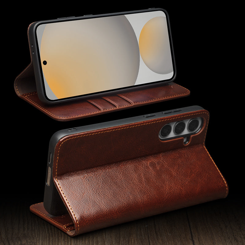 qialion-magnetic-wallet-stand-galaxy-s24-genuine-leather-case_5