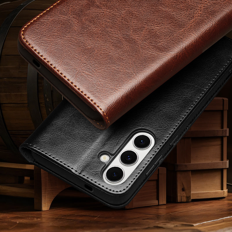 qialion-magnetic-wallet-stand-galaxy-s25-fe-genuine-leather-case_2