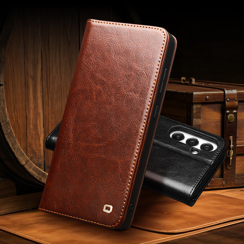 qialion-magnetic-wallet-stand-galaxy-s25-fe-genuine-leather-case_3