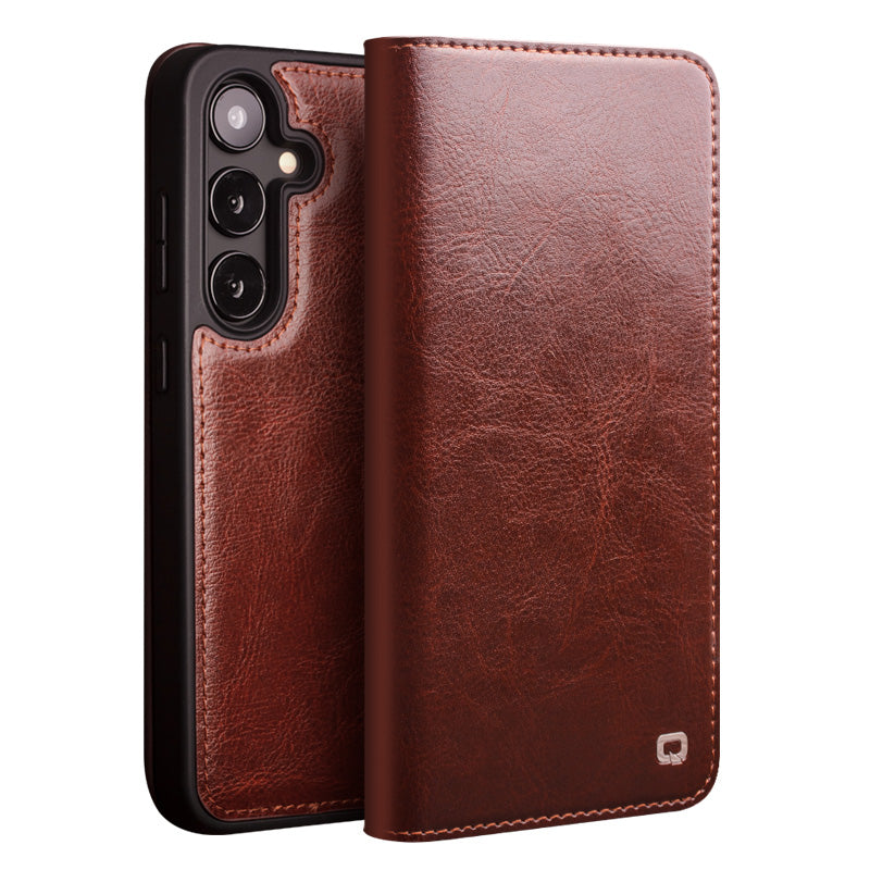qialion-magnetic-wallet-stand-galaxy-s25-genuine-leather-case_2