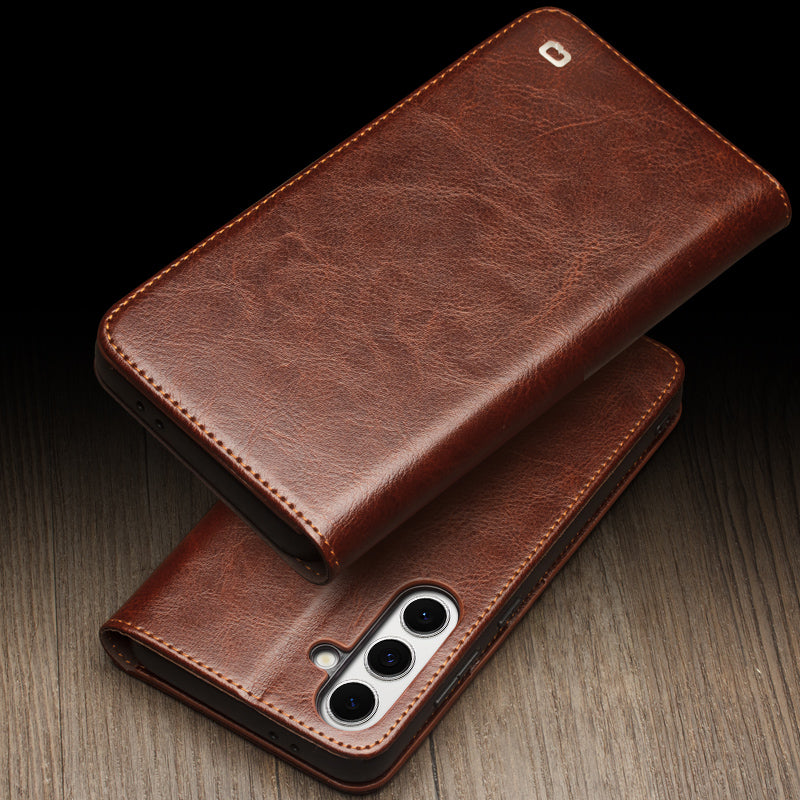 qialion-magnetic-wallet-stand-galaxy-s25-genuine-leather-case_7
