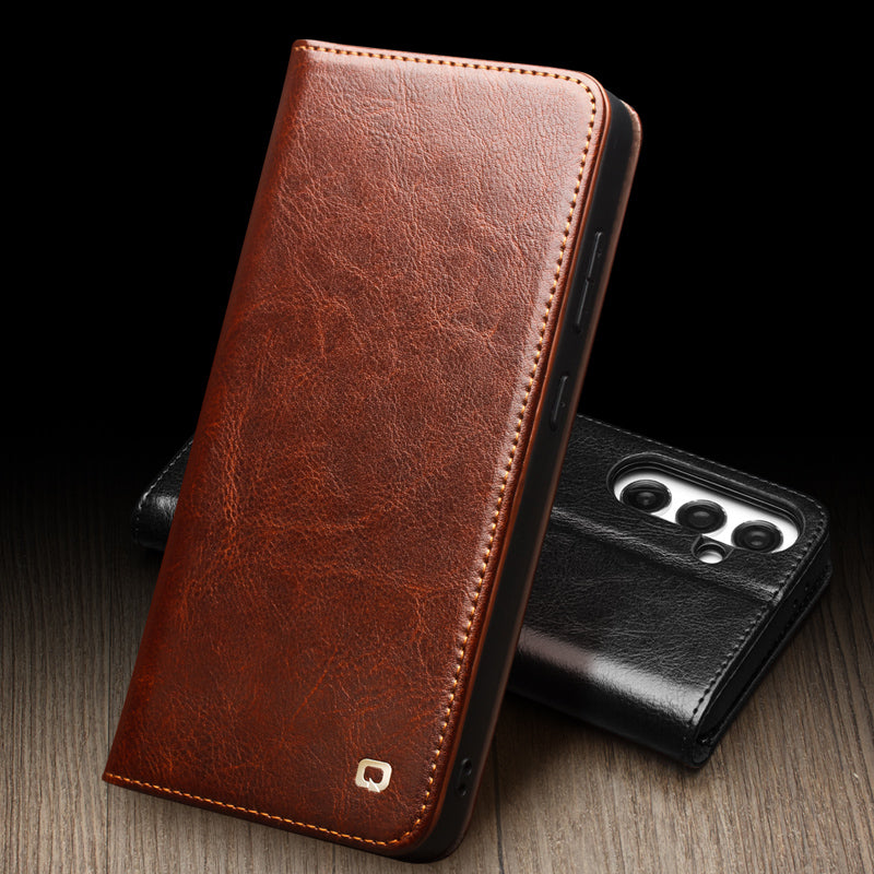 qialion-magnetic-wallet-stand-galaxy-s25-plus-genuine-leather-case_4