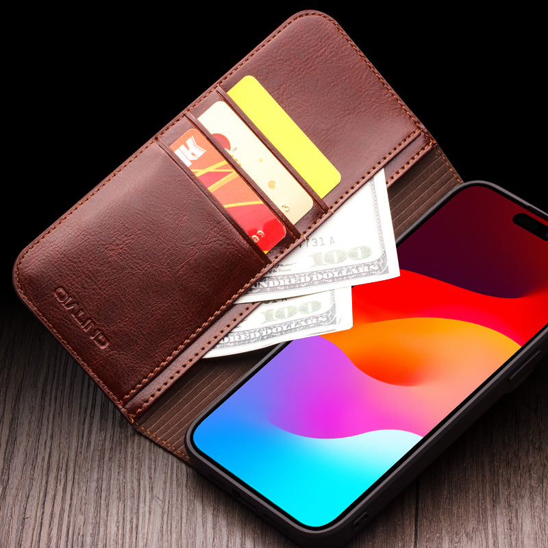 qialion-magnetic-wallet-stand-iphone-15-genuine-leather-case_7