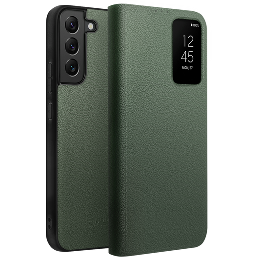 qialion-smart-ultra-slim-genuine-leather-galaxy-s22-flip-case_1