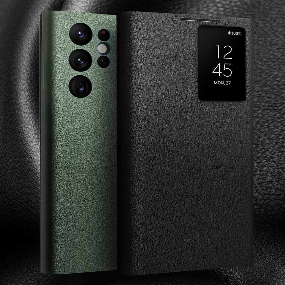 qialion-smart-ultra-slim-genuine-leather-galaxy-s22-plus-flip-case_4