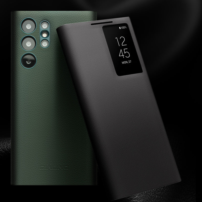 qialion-smart-ultra-slim-genuine-leather-galaxy-s23-flip-case_4