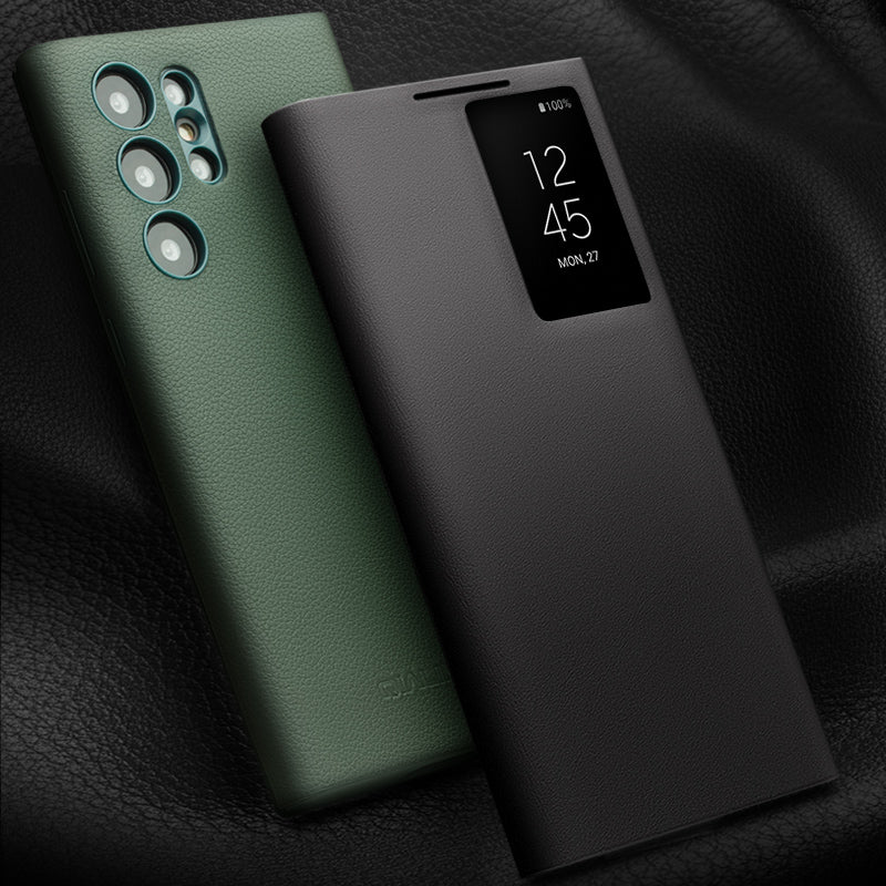 qialion-smart-ultra-slim-genuine-leather-galaxy-s23-flip-case_5