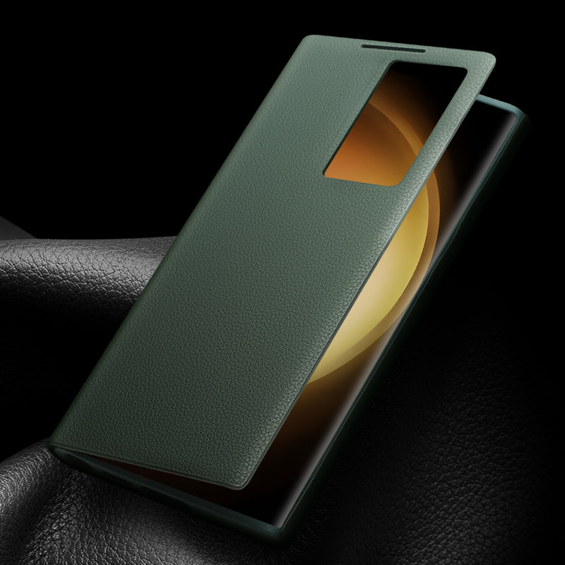 qialion-smart-ultra-slim-genuine-leather-galaxy-s23-flip-case_8