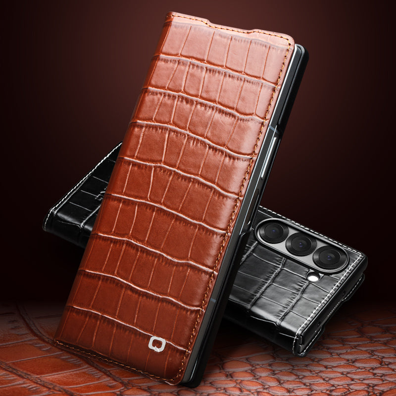 qialion-wallet-crocodile-galaxy-z-fold6-genuine-leather-case_1