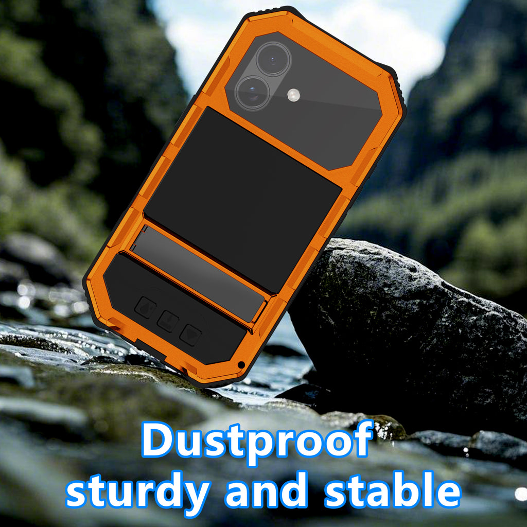 Stand iPhone 17 Metal Case Heavy Duty Protection