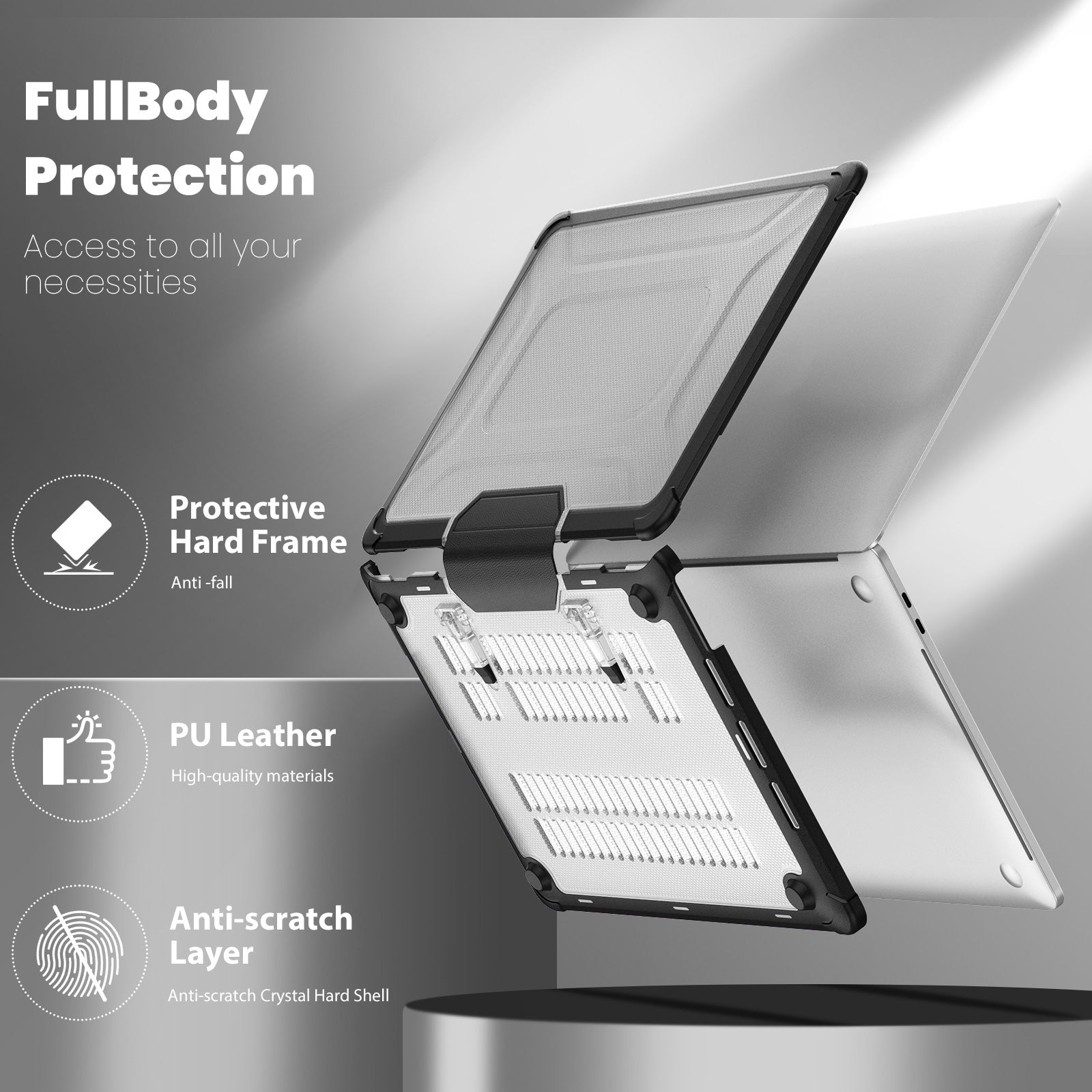starry-folding-stand-macbook-pro-13-3-a2251-case-heavy-duty-protection_4