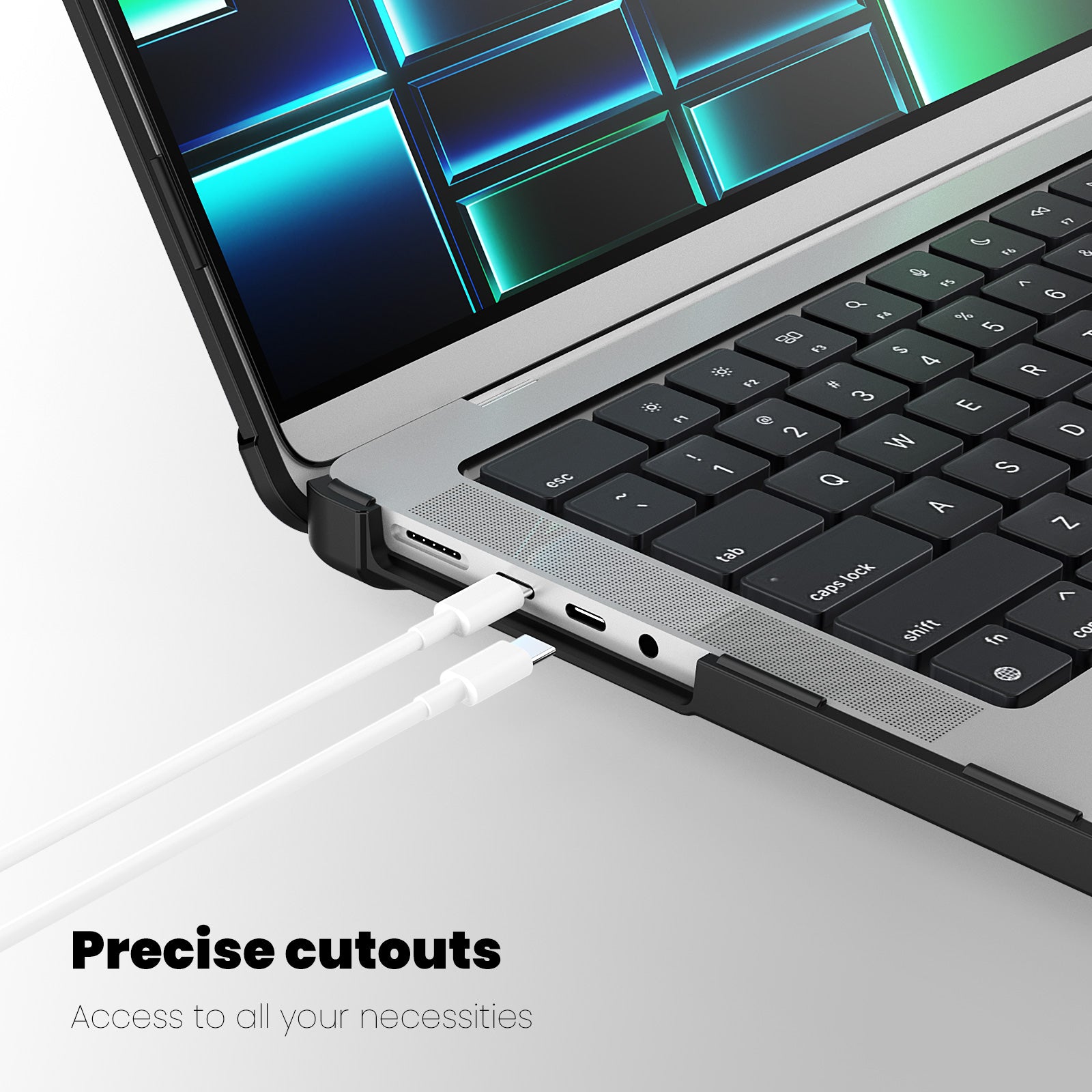starry-folding-stand-macbook-pro-14-2-a2442-case-heavy-duty-protection_5