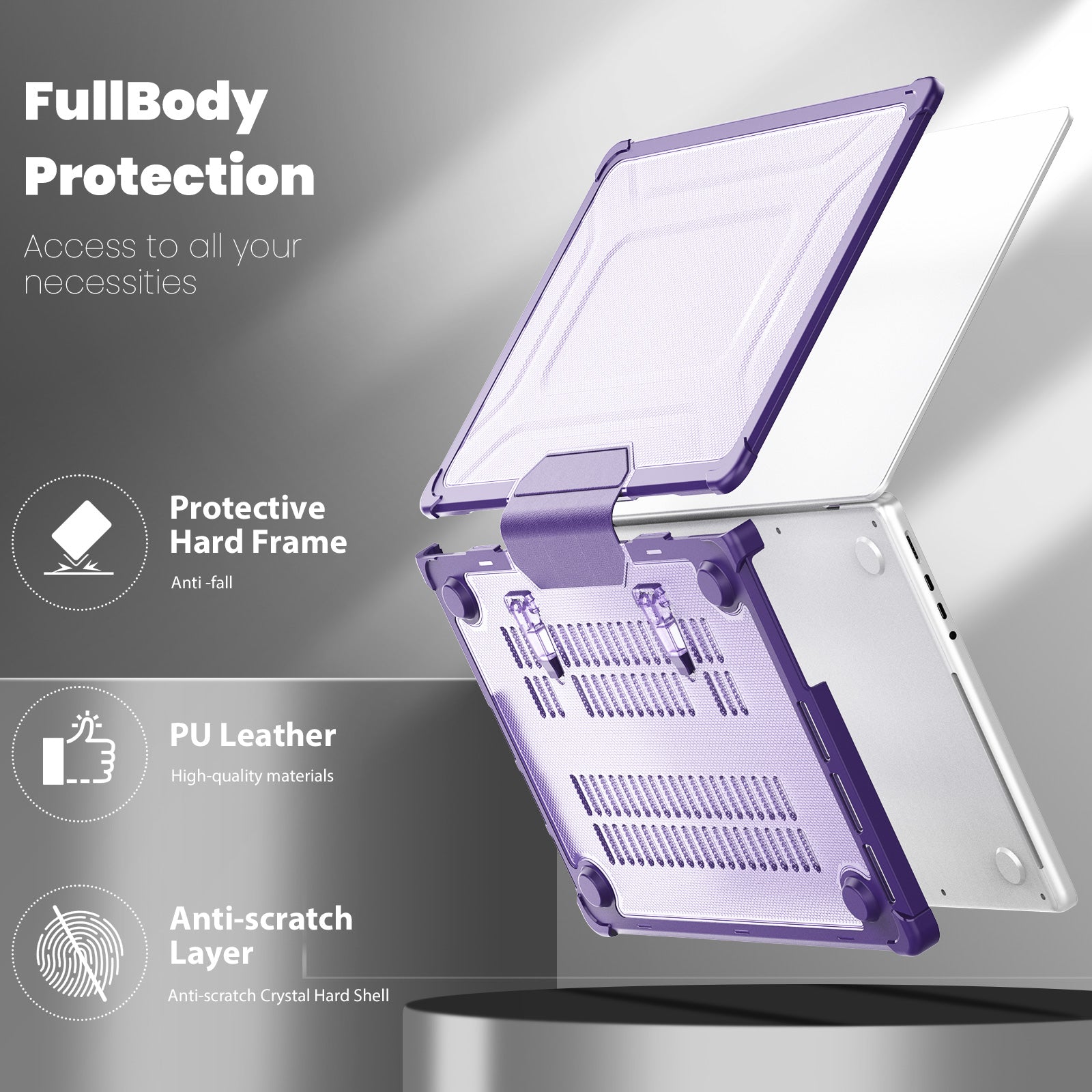 starry-folding-stand-macbook-pro-14-2-a2992-case-heavy-duty-protection_4