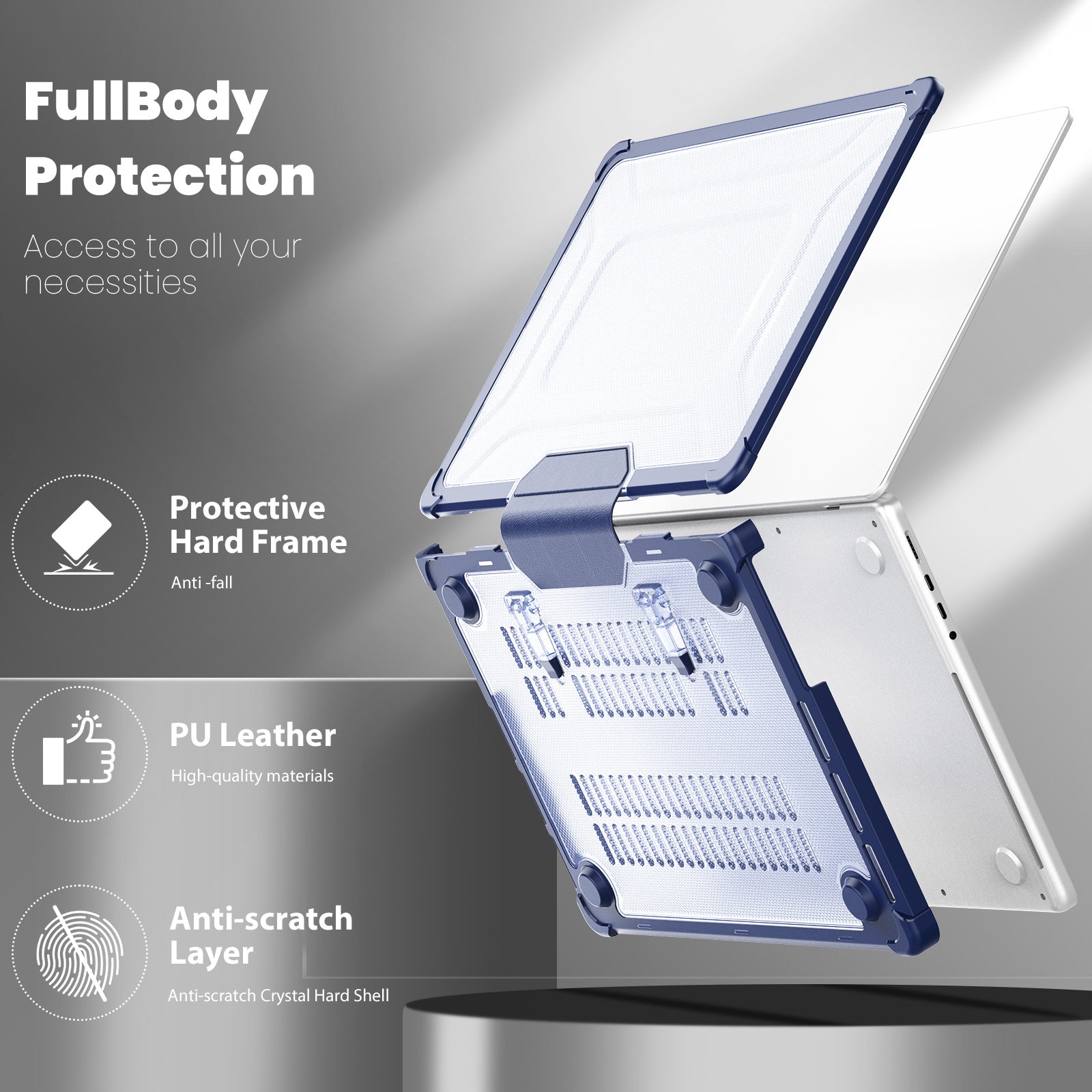 starry-folding-stand-macbook-pro-14-a3185-case-heavy-duty-protection_4