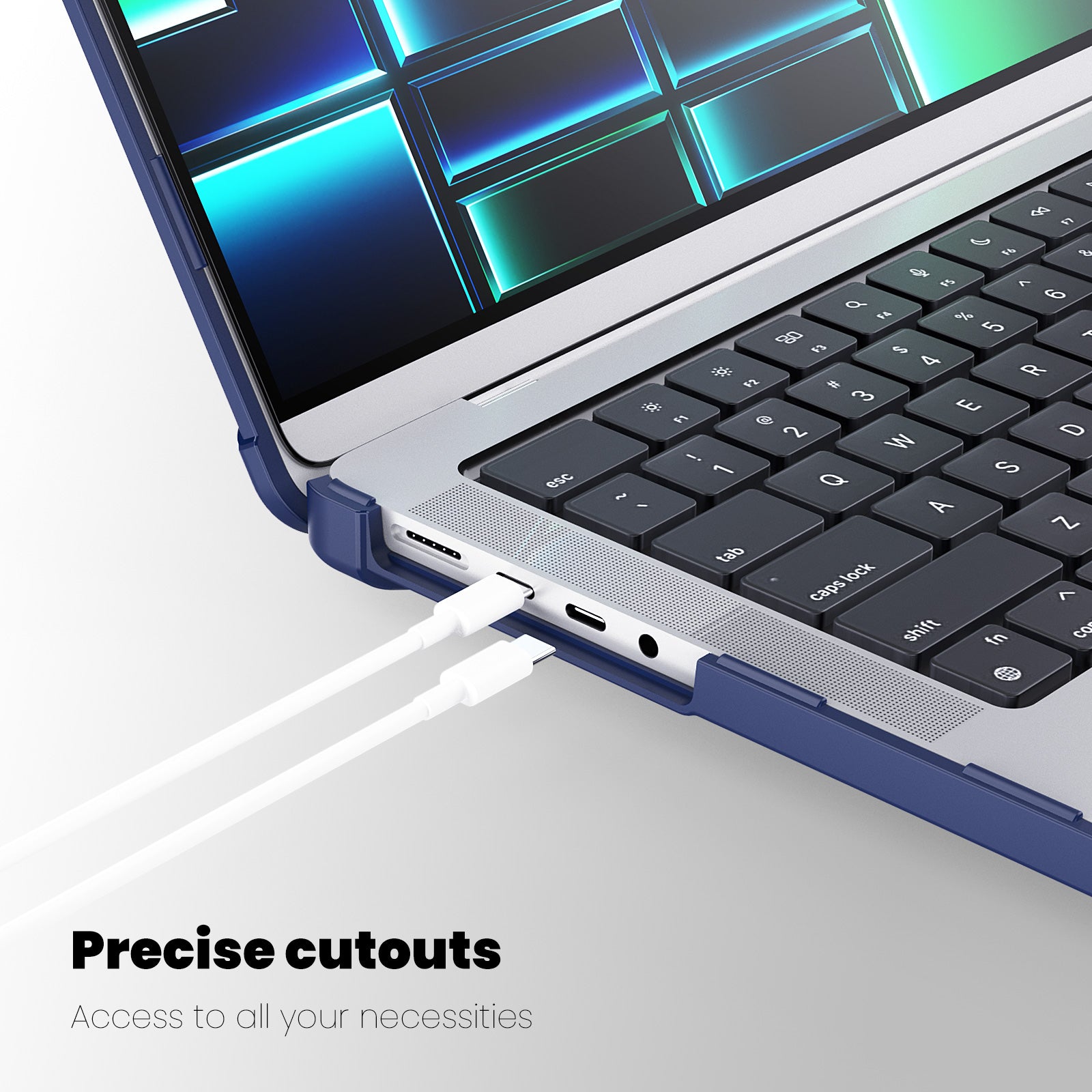 starry-folding-stand-macbook-pro-14-a3185-case-heavy-duty-protection_5
