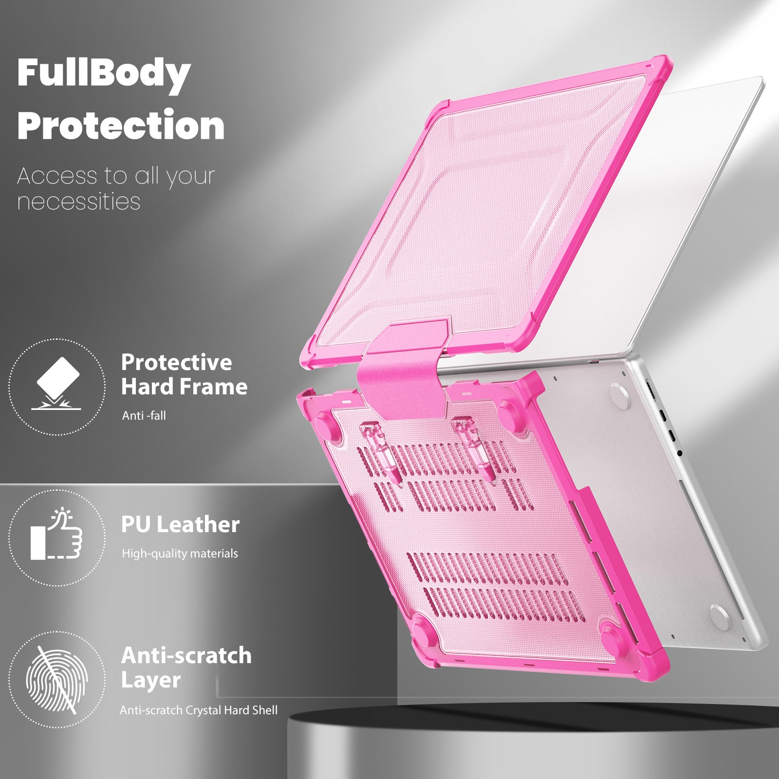 starry-folding-stand-macbook-pro-14-a3401-case-heavy-duty-protection_4