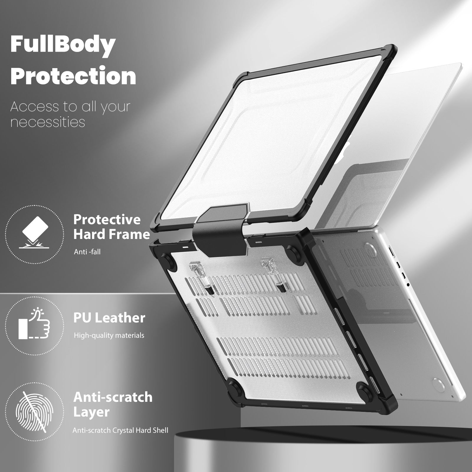 starry-folding-stand-macbook-pro-16-2-a2780-case-heavy-duty-protection_4