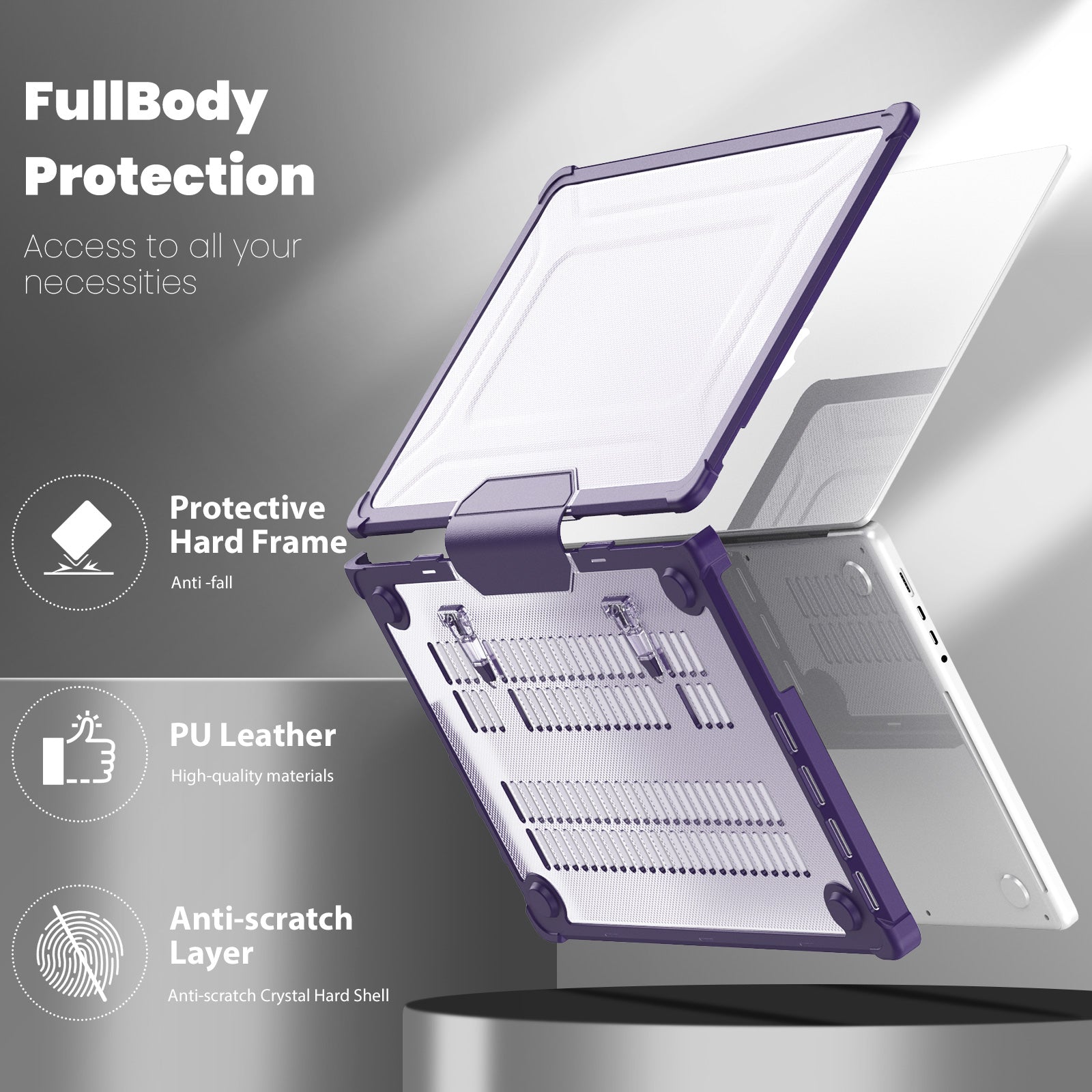 starry-folding-stand-macbook-pro-16-a3186-case-heavy-duty-protection_4