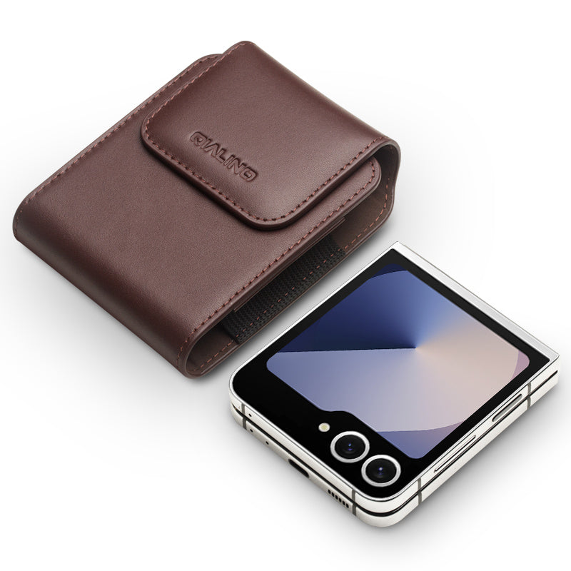 top-grade-mens-waist-pack-galaxy-z-flip4-genuine-leather-pouch-6