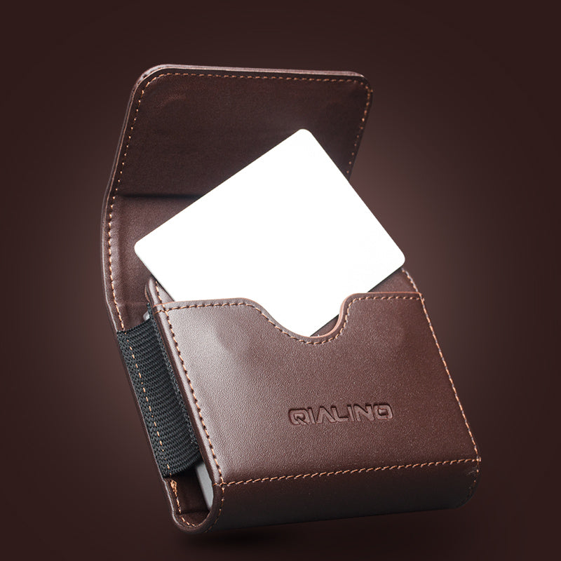 top-grade-mens-waist-pack-galaxy-z-flip7-genuine-leather-pouch-2