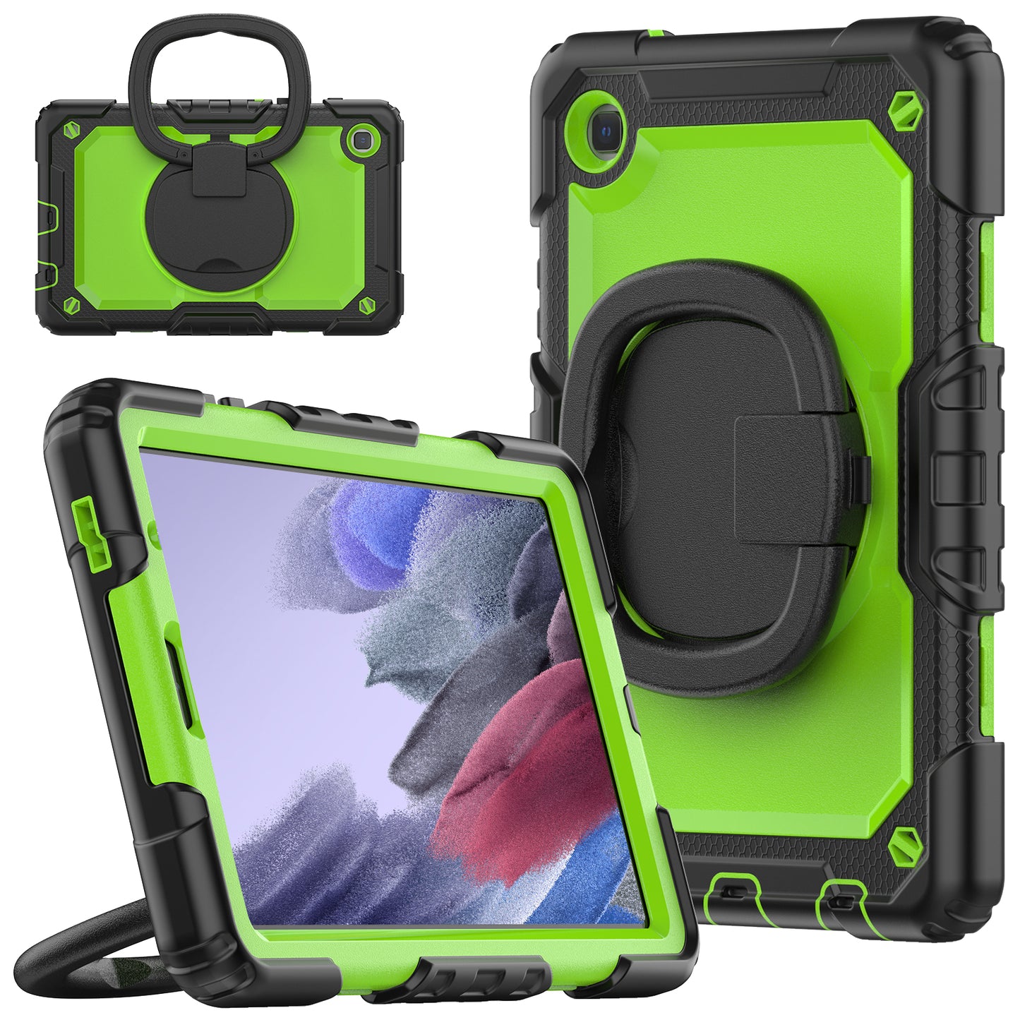 Tough Box Shoulder Strap Galaxy Tab A7 Lite Case Hook Rotating Stand