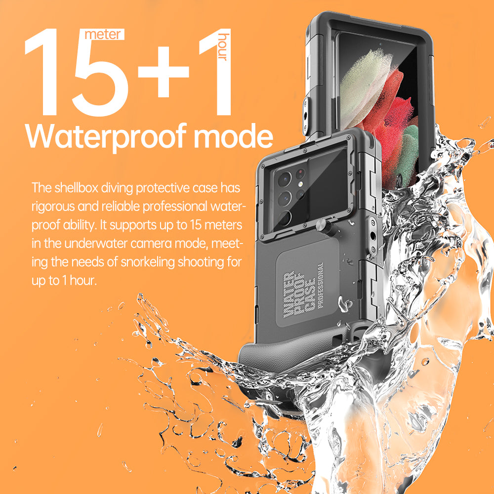 Samsung Galaxy S23 FE Case Waterproof Diving 50ft Brick Stand V2.0