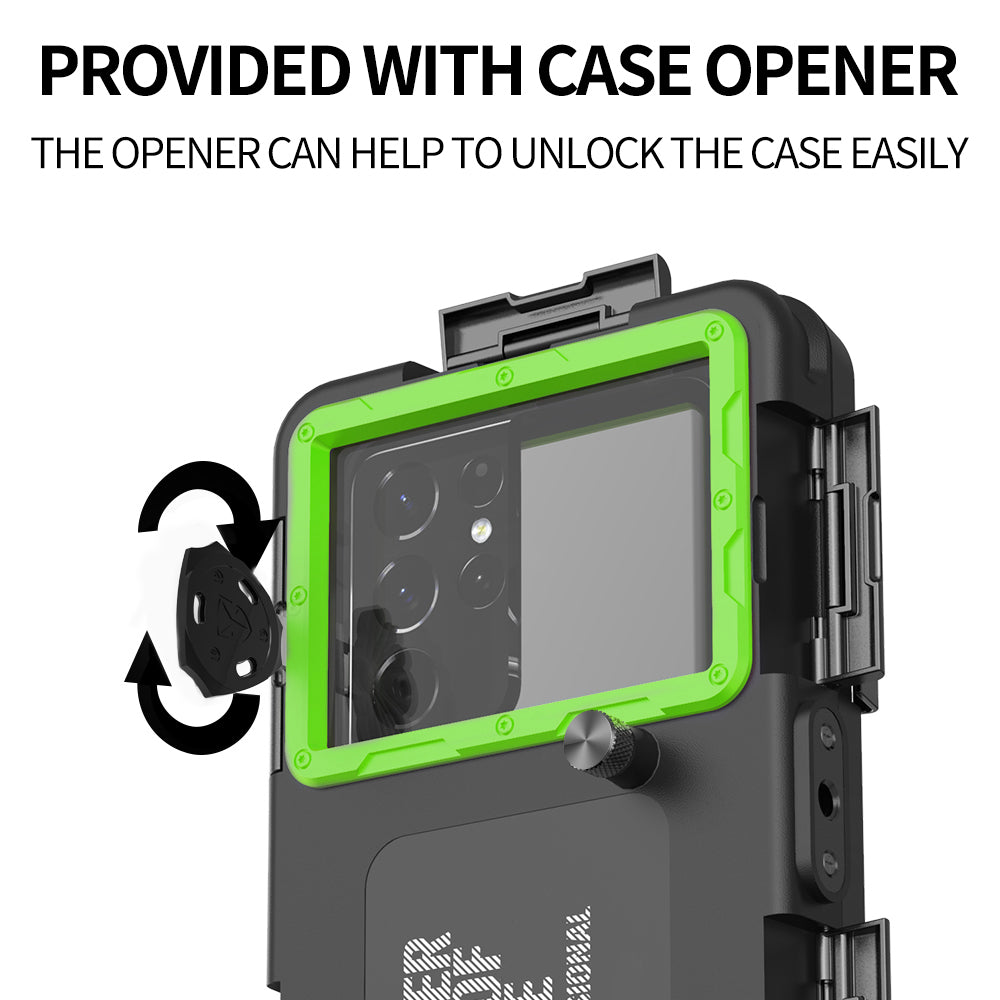 Apple iPhone 15 Pro Case Waterproof Diving 50ft Brick Stand V2.0