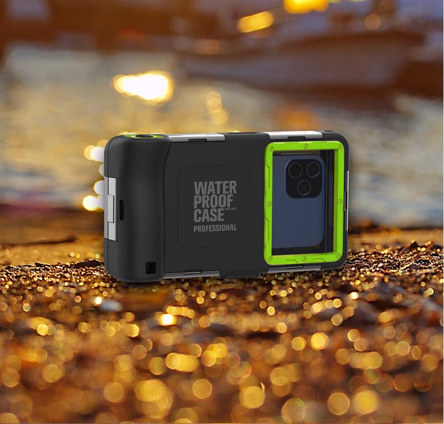 Apple iPhone 15 Pro Case Waterproof Diving 50ft Brick Stand V2.0