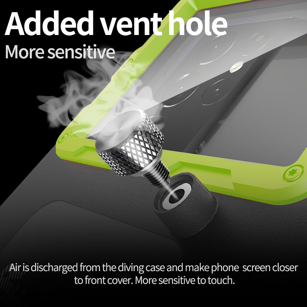 Apple iPhone 15 Pro Case Waterproof Diving 50ft Brick Stand V2.0