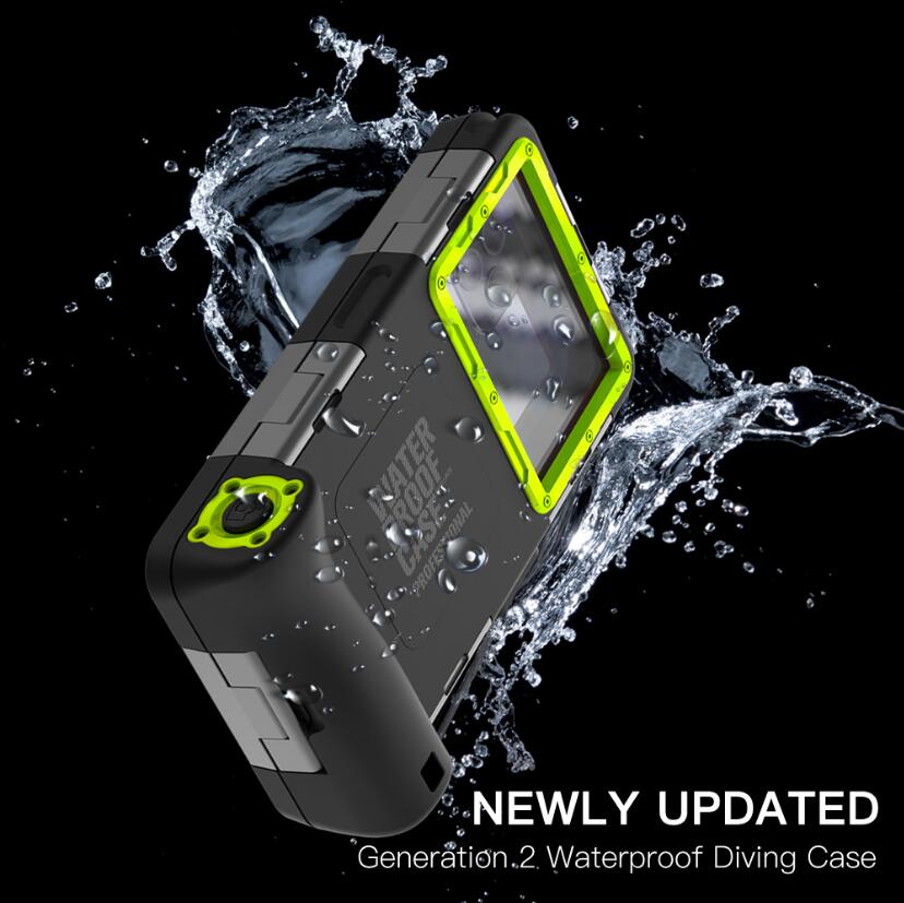 Apple iPhone 15 Pro Case Waterproof Diving 50ft Brick Stand V2.0