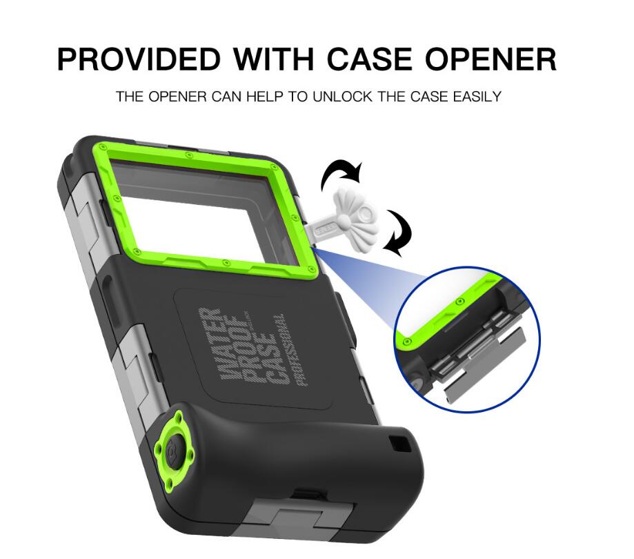 Apple iPhone 15 Pro Case Waterproof Diving 50ft Brick Stand V2.0