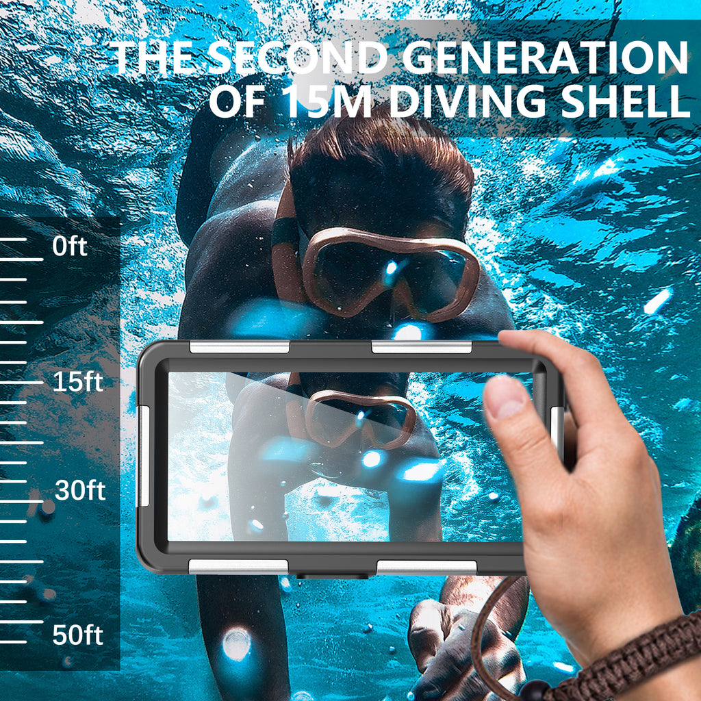 Apple iPhone 16e Case Waterproof Diving 50ft Brick Stand V2.0