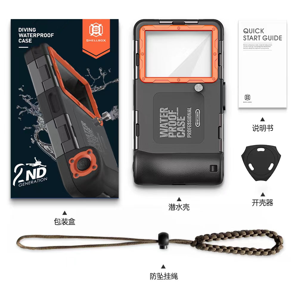 Samsung Galaxy S24 Plus Case Waterproof Diving 50ft Brick Stand V2.0