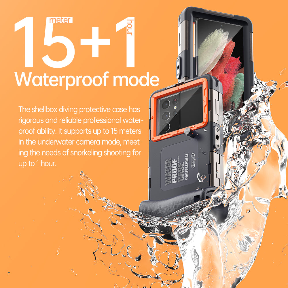 Samsung Galaxy S24 Plus Case Waterproof Diving 50ft Brick Stand V2.0