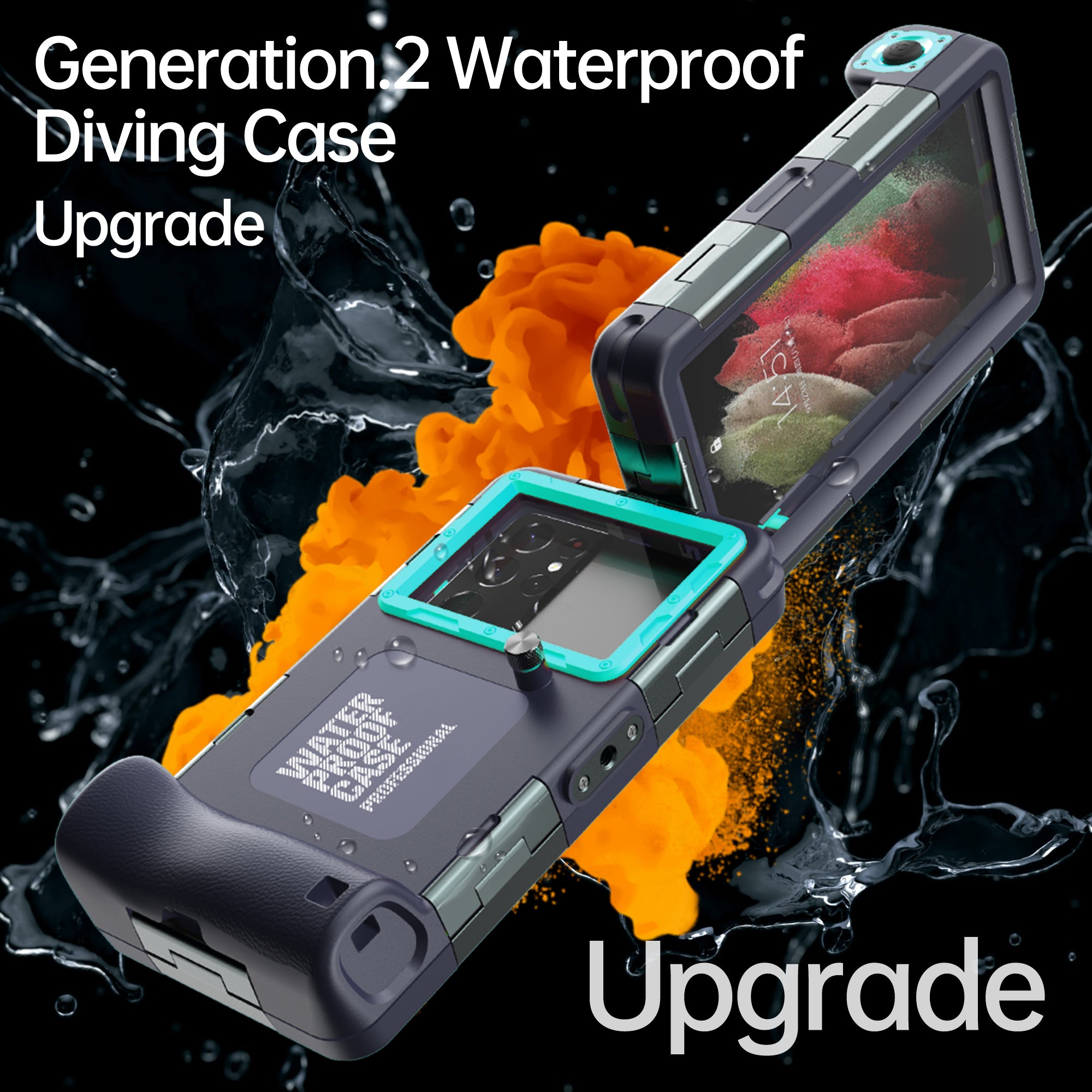 Samsung Galaxy S25 Edge Case Waterproof Diving 50ft Brick Stand V2.0